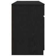 Бюро с чекмедже Черен дъб 140 x 49 x 76 см Инженерно дърво