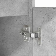 Бюро с чекмедже Бетонно сиво 140 x 49 x 76 см Инженерно дърво