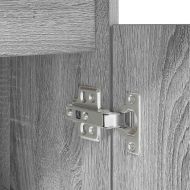 Бюро с чекмедже Сив сонома 140 x 49 x 76 см Инженерно дърво