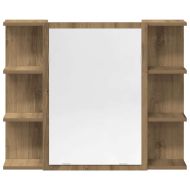 Комплект мебели за баня от 3 части Дъб артизан инженерно дърво