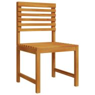 Комплект градинска пейка 4 pcs Кафяво Акациево дърво масив