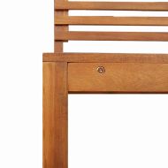 Комплект градинска пейка 5 pcs Кафяво Акациево дърво масив