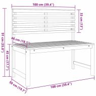 Комплект градинска пейка 5 pcs Кафяво Акациево дърво масив