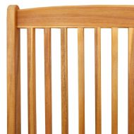 Сгъваем стол с възглавница 6 pcs Бяло 49 x 57.5 x 92см