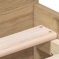 Рамка за легло с таблото Дъб 193 x 78 x 50 см Инженерно дърво