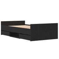 Рамка за легло с таблото Черен дъб 100 x 200 cm Инженерно дърво