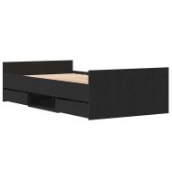 Рамка за легло с таблото Черен дъб 100 x 200 cm Инженерно дърво
