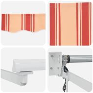 Сенник На райета жълто и оранжево 3,5 x 2,5 m Полиестер и метал