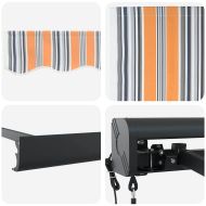 Сгъваем навес Многоцветен 350 x 250 cm Плат, метал