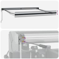 Сгъваем навес Многоцветен 350 x 250 cm Плат, метал