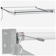 Сгъваем навес Бежово 350 x 250 cm текстил