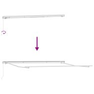 Сгъваем навес жълто и оранжево 400 × 300 cm Полиестер