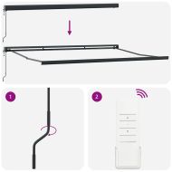 Сгъваем навес Многоцветен 400 × 300 cm Плат, метал