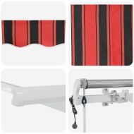 Сгъваем навес 500 × 300 cm Оранжево и кафяво