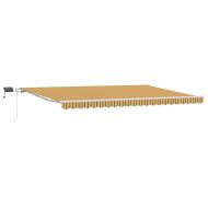 Сгъваем навес с Многоцветен 500 ×300 cm текстил