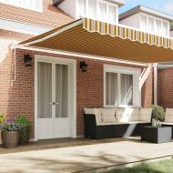 Сгъваем навес Многоцветен 500 × 300 cm текстил