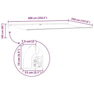 Сгъваем навес 600 × 350 cm Оранжево и кафяво