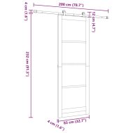 Преплъзваща се врата ORKDAL Естествен 83 x 232 см