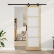 Преплъзваща се врата ORKDAL Естествено и черно 78 x 232 см