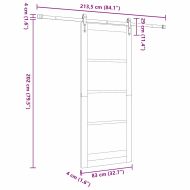 Преплъзваща се врата ORKDAL Естествен 83 x 202 см
