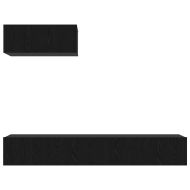 Комплект ТВ шкаф 3 pcs Черния дъб Инженерно дърво