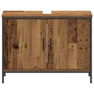 Модулни единици за баня с рафт 3 pcs Кафяво Инженерно дърво