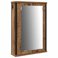 Комплект мебели за баня 3 pcs Старо дърво Инженерно дърво