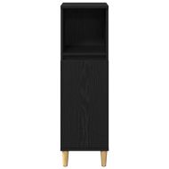 Комплект мебели за баня с врата 3 pcs Черно 60 x 30 x 60 cm