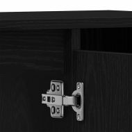 Комплект мебели за баня с врата 3 pcs Черно 60 x 30 x 60 cm