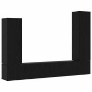 Комплект ТВ шкаф 4 pcs Черния дъб Инженерно дърво