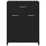 Комплект мебели за баня 4 pcs Черния дъб Инженерно дърво