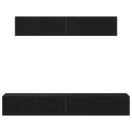 Комплект ТВ шкаф Монтиране на стена Черния дъб Инженерно дърво