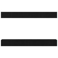 Комплект ТВ шкаф Монтиране на стена Черния дъб Инженерно дърво