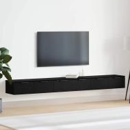 Стенно монтиран шкаф 2 pcs Черния дъб 102 x 30 x 20 см