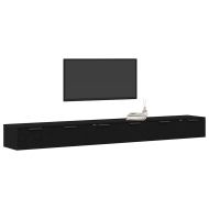 Стенно монтиран шкаф 2 pcs Черния дъб 102 x 30 x 20 см