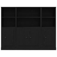 Висок шкаф Черния дъб 132 x 35,5 x 103,5 см Инженерно дърво