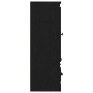 Висок шкаф Черния дъб 132 x 35.5 x 103.5 см Инженерно дърво