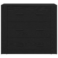 Висок шкаф Черния дъб 80 x 33 x 150 см Инженерно дърво