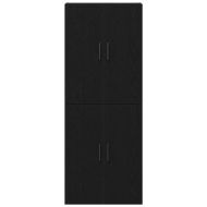 Стенно шкафче 2 pcs Черния дъб 69,5 x 34 x 90 см