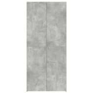 Шкаф за обувки с рафт Сив 80 x 35.5 x 180 см Инженерно дърво