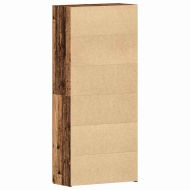 Шкаф за обувки с рафт Кафяво 80 x 35.5 x 180 см Инженерно дърво