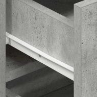 Служебен шкаф Бетонно сиво 120 x 36 x 69 см Инженерно дърво