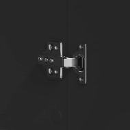 Шкаф за обувки с рафт Черно 80 x 39 x 178 см Инженерно дърво