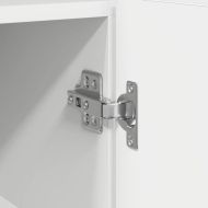 Служебен шкаф Бяло 116 x 30 x 75 см Инженерно дърво