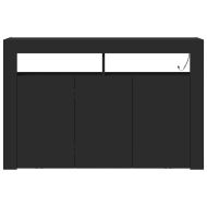 Служебен шкаф Черно 116 x 30 x 75 см Инженерно дърво
