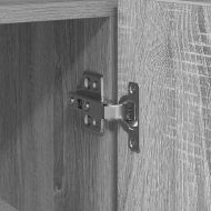 Служебен шкаф Сив сонома 116 x 30 x 75 см Инженерно дърво