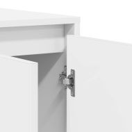 Служебен шкаф Бяло 135 x 41 x 69 см Инженерно дърво