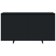 Служебен шкаф Черно 135 x 41 x 69 см Инженерно дърво