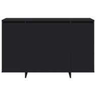 Служебен шкаф Черно 120 x 41 x 75 см Инженерно дърво