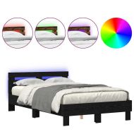 Рамка за легло с таблото Черен дъб 135 x 190 cm Инженерно дърво